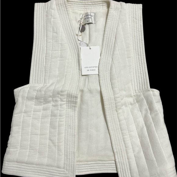 Les Coyotes De Paris Kids White Vest - Picture 1 of 2